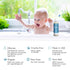 1 Pack 12oz SoCal Suds & Company Baby Body Wash & Shampoo - Shea Moisture for Sensitive Skin - Fragrance Free Hair