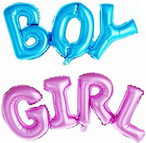 Boy and Girl Alphabet Letters Foil Mylar Balloons for Party Decoration