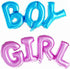 Boy and Girl Alphabet Letters Foil Mylar Balloons for Party Decoration