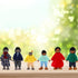 23 Set ONEST Pieces Wooden Dollhouse Family Mini People Figures Dollhouse Dolls Wooden Doll Family Pretend Play Figures