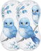 GOODOLD Blue Birds Muslin Baby Burp Cloths - Super Absorbent and Soft Burping