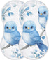 GOODOLD Blue Birds Muslin Baby Burp Cloths - Super Absorbent and Soft Burping