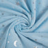 Baby Blanket for Boys Girls, Soft Minky, 30x40 Inch, Star and Moon Printed, Double Layer Dotted Backing