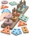 Montessori Toys for 1 2 3 Years Old, Wooden Sorting and Stacking Educational Learning Toy for Kids