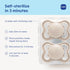 0-6 Pack 2, MAM Supreme Baby Pacifier, Newborns Months, Developed with Orthodontists, Extra Air Flow for Sensitive