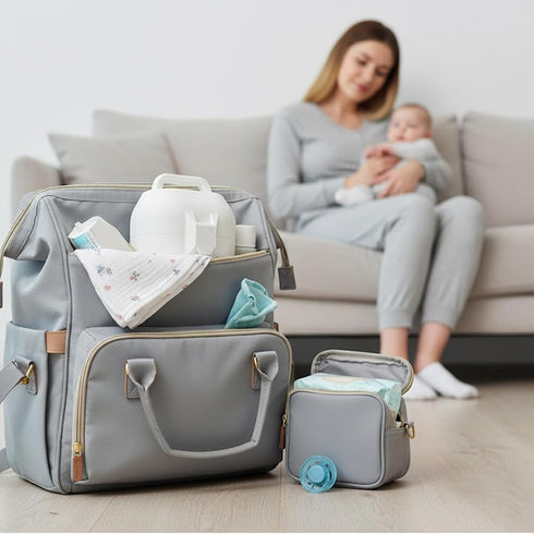 Generic Momcozy M9, Breast Pump Holder for Hands Free Pump Carrying Case, Easy to Clean and Lightweight, It Keeps The