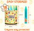(18 1-8) TinyGeeks Jumbo Crayons Colors) Non-Toxic, Washable Crayons for Toddlers and Kids (Ages Easy-to-Hold - Ideal