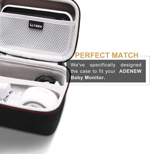 L LTGEM Baby Monitor Travel Case for ANMEATE/Infant Optics DXR-8 PRO/UKSUP/bonoch, Hard Protective Carrying Storage Bag