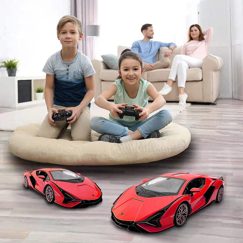 RASTAR RC Car 1/14 Scale 2.4Ghz Lamborghini Sian FKP 37, Radio Remote Control Toy Car Model Vehicle (Red)