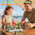 35PCS 4-8, Mini Magnetic Blocks Farm Animals Travel Toys, Portable STEM Magnetic Building Cubes with Metal Storage Box
