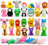 35 Pcs Animal Pencil Erasers for Kids, Classroom Prizes, and Party Favors