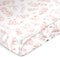 Sweet Jojo Designs Blush Pink and White Floral Leaf Girl Baby Satin