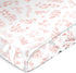 Sweet Jojo Designs Blush Pink and White Floral Leaf Girl Baby Satin
