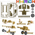 Weapons Pack Military Toy Set, Building Blocks Model for Soldier Figures, Compatible with Major Brand Accessories