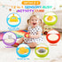 1 12-in-1 1-2, Montessori Activity Cube & Busy Board for Year Old - Travel Toys for Airplane & Car, Educational