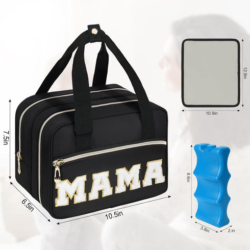 ZIOZERTT Momcozy/Eufy/Elvie/Willow/Medela Pack Wearable Breast Pump Bag,Breastmilk Cooler Travel Bag Compatible