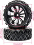 JIUWU 4-Pack Off-Road Wheels - 12mm Hex RC Wheels and Tires, High-Performance Upgrade for 1/10 RC Cars