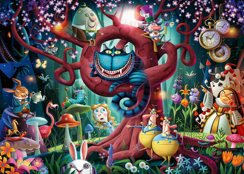 Ravensburger Most Everyone is Mad 1000 Piece Puzzle - Unique Alice in Wonderland Theme, Quality Softclick Technology