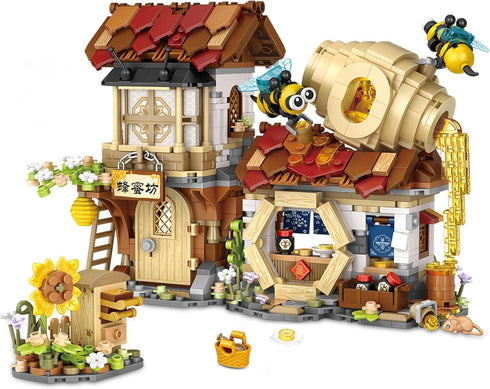 Honey Workshop Mini Building Blocks, MOC Creative Building Toys Model Set for