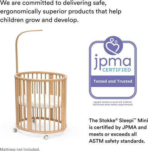 V3, V3-100% Stokke Sleepi Mini Fitted Sheet by Pehr Stripes Away Pebbles - Compatible with Sleepi Mini Mattress Cotton