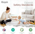 50x50 Sleepah Vegan Leather Baby Play Mat, Thicken Foam Cushioned & Waterproof Playpen Mat for Infants and Toddlers
