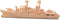 Puzzled 3D Puzzle Destroyer Warship Wood Craft Kit - Fun DIY Wooden Toy Assemble Model for Decoration