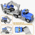 DOWELLIN 22" 3 4 5 6 7 8 Transports Trucks Kids Toys, Large Semi Truck Toy Carrier and Excavator Truck
