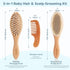 Set Set DEBETOOL Baby Hair Brush and Comb for Newborns & Toddlers - Wooden Baby Brush With Soft Goat Bristle