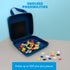 100 Set, PLUS PLUS Travel Case - Piece Glow Mix, Mini Interlocking Building Blocks Stem Toys - Airplane Travel
