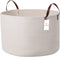 Luxury Extra Large Nursery Storage Basket, 22 x 22 x 14 inches, 100% Cotton Rope with Handles - Off White