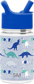 Simple Modern Kids Water Bottle, BPA-Free Tritan Cup with Leak Proof Straw Lid, 12oz, Dinosaur Roar