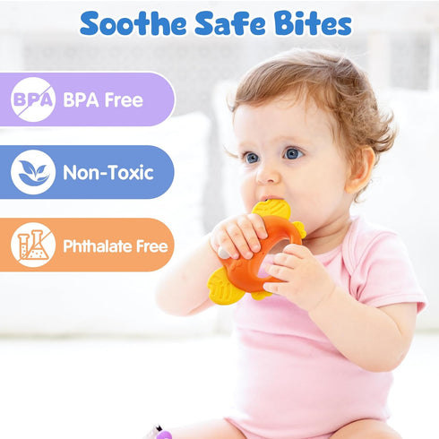 0-6 6-12 Vanmor Baby Rattles Months | Sensory Toys for Infants Month, Wrist Rattle Socks, Foot Finder & Teething Toys |