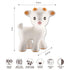 0-6, CaaOcho Pure Natural Rubber Teething Baby Toy - Sola The Goat Teether for Babies, BPA Free Baby Toy, All Natural