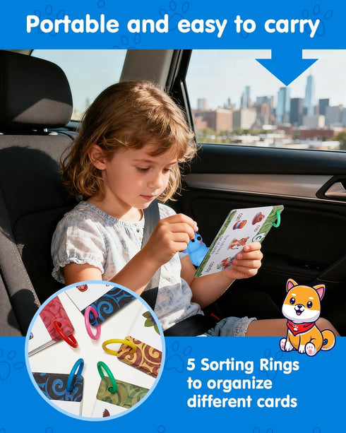 148 148 592 90 3-8 1st 2nd Phonics Talking Flash Cards with Reader Dog, Learn to Read with Pages, Sentences, Words