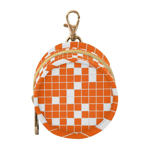 YETTASBIN Checkered Plaid Portable Pacifier Holder Case with Metal Hook Buckle & Zipper