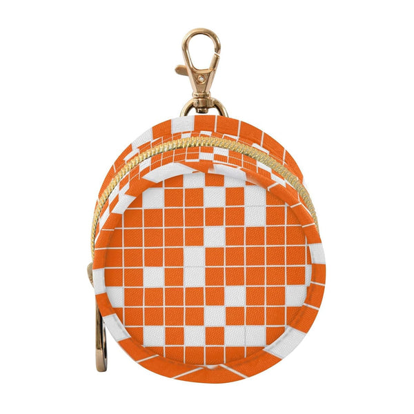 YETTASBIN Checkered Plaid Portable Pacifier Holder Case with Metal Hook Buckle & Zipper