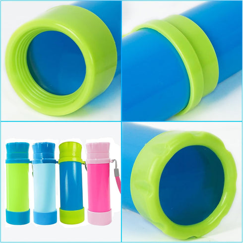 Luwint Pocket Telescope Toy for Kids, 4 Pack Portable Science Monocular, Retractable Spyglass Educational Toy