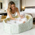 Generic 75x45cm Foldable Kid Bath Tub Lightweight, Portable Space, Saving Bathtub Drain Plug, Boys Girls Pets Cats Dogs