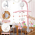 25 Inches 35 3 Baby Crib Mobile - Unicorn Crib Mobile for Girls with Mobile Arm and Lullabies Musical Box, Modes