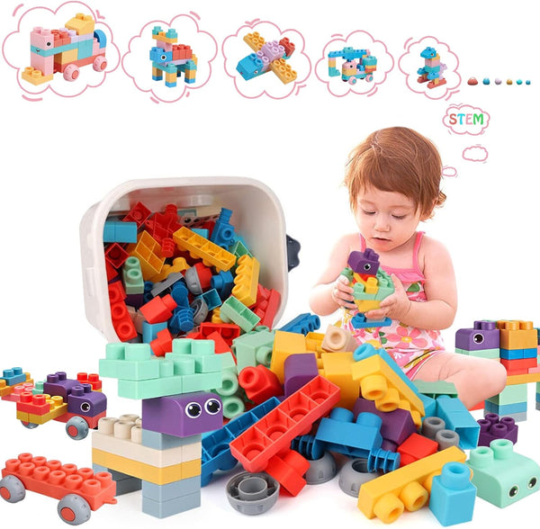 Top STEM Soft Building Block Sets for Kids Aged 18 Months to 6 Years - Mega Building Blocks for Preschool