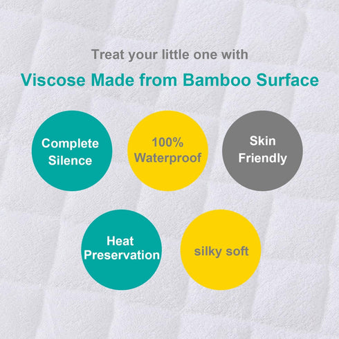 Pack 2 Pack, Waterproof Bassinet Mattress Pad Cover Fit for Graco 'n-Play Dome LX Bassinet (not playard), Ultra Soft