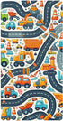 CZXW Cute Cars Route Crib Sheets Fitted 52" x 28" Natural Cotton Soft