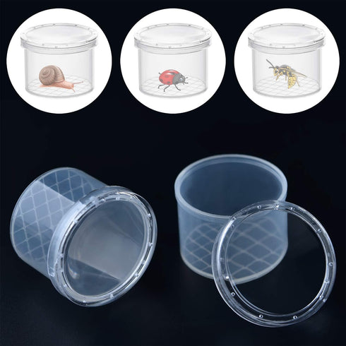 Coopay 16 Pieces Bug Viewer, Critter Insect Cage Magnifying Container, Science Nature Exploration Tools