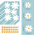 A Room with Flower Vinyl Daisy Wall Decals, Peel and Stick Floral Stickers for Nursery Home Decor