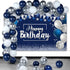 Navy Blue Birthday Confetti Balloons Kit, 50 Pieces for Boys Girls Birthday Party Decorations Supplies