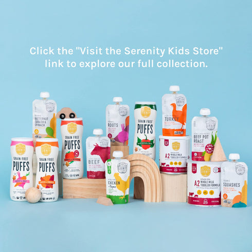 Serenity Kids 6+ Months USDA Organic Veggie Puree Baby Food Pouches - Carrots, 3.5 Ounce BPA-Free Pouch