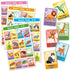 Bilingual Tablas Game in English and Spanish, Mexican Bingo for 10 Players - 10 Boards, Full Deck of Cards and Chips, Theme Animals