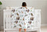 SqtmuHLuo 60x80inch Animal Baby Blanket Boys Girls Deer Bear Owl Flannel Plush Nursery Bed Blanket Newborn Swaddling