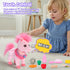 Ylpaprm Set 3+ Pink Walking Pony Interactive Talking Singing Dancing Horse Walk Along with Remote Control Leash Plush