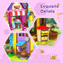 1084PCS Set 8-12+ HOGOKIDS Girls Friends Baking House Building Toy with LED Light - Beekeeping & Bakery Building